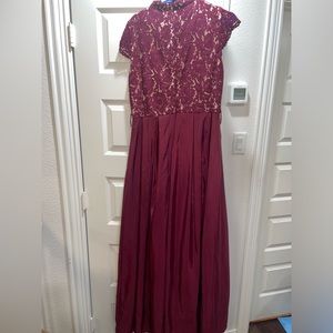 Eliza J maroon size 12 dress. Worn once. Good condition. Open to offers